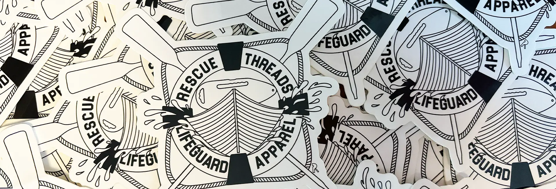 Rescue Threads Sticker Banner