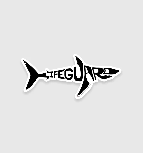 Lifeguard Shark Sticker